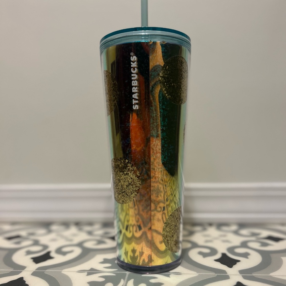Starbucks 2020 Christmas Holiday GLITTER DOTS Ornament Cup 24 oz